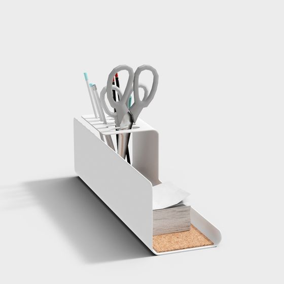 Minimalist Multifunctional Pen Holder 3D model