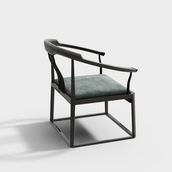 Sleek Minimalist Chair 3D model for Modern Spaces