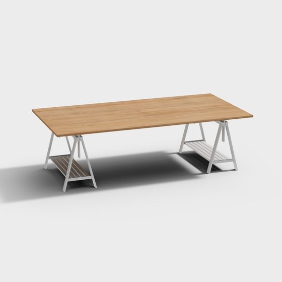 Modern Low-Poly City Workstation 3D model