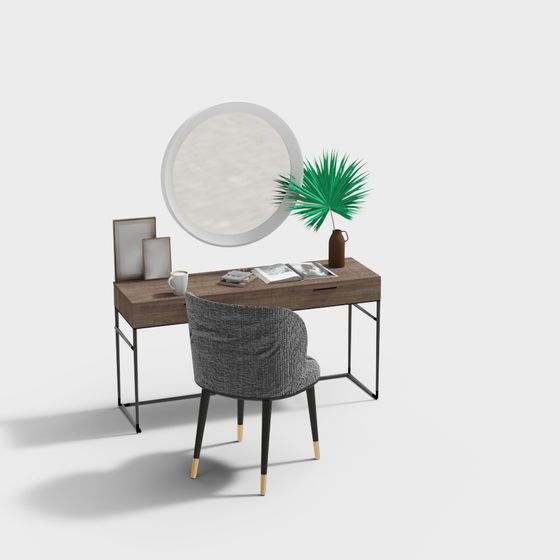 Urban Oasis Desk 3D model for Creative Spaces