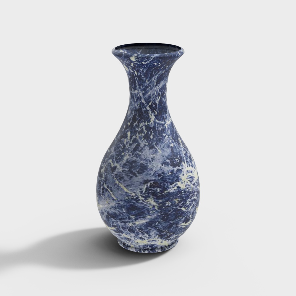 Blue and white porcelain vase