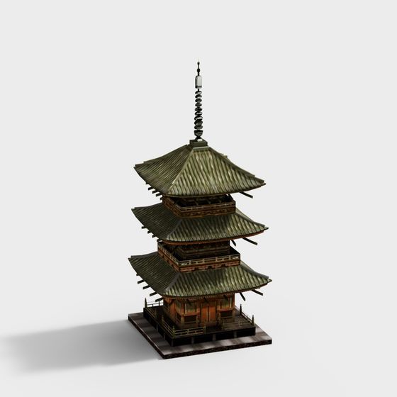 Eastern Pagoda 3D model