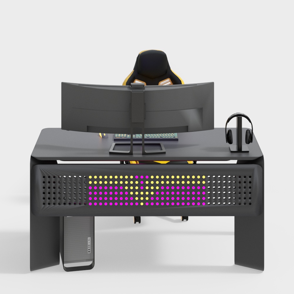 Internet Cafe Table and Chair Set