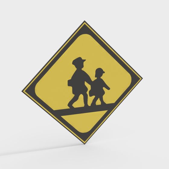 School Crossing 3D Model