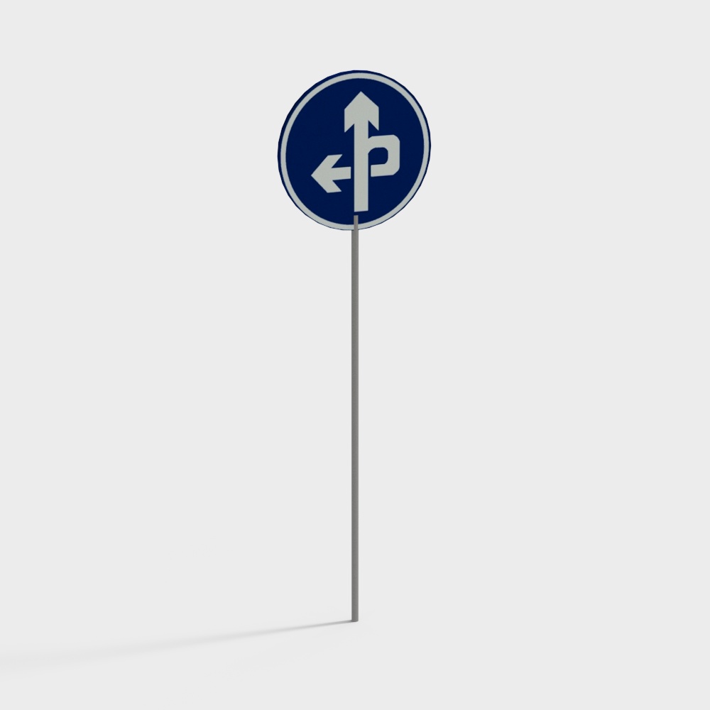 Minimalist Directional Sign 3D model