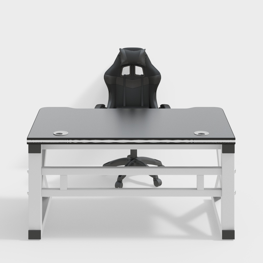 Ensemble table et chaises de café internet