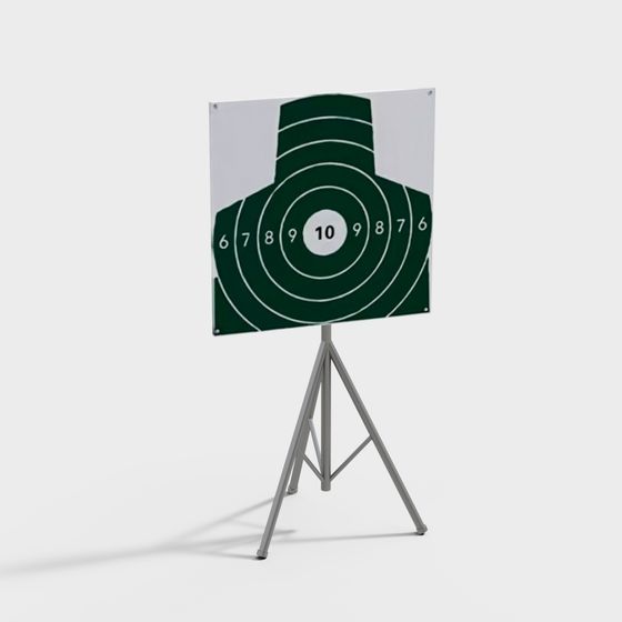 Target Stand 3D model for Precision and Focus