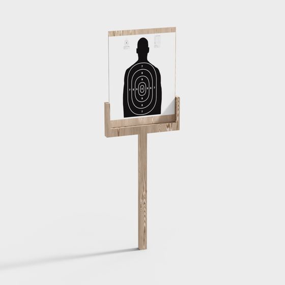 Minimalist Target Stand 3D Model for Creative Projects