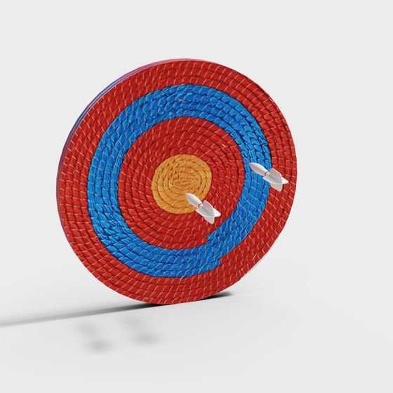 Vibrant Archery Target 3D Model