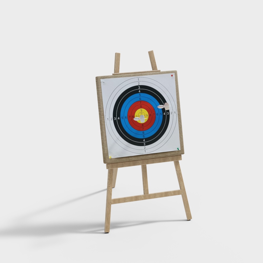 Vibrant Target Stand 3D model