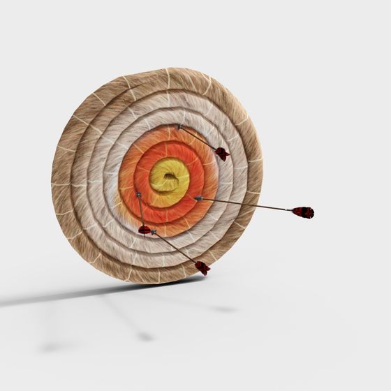 Precision Archery Target 3D model