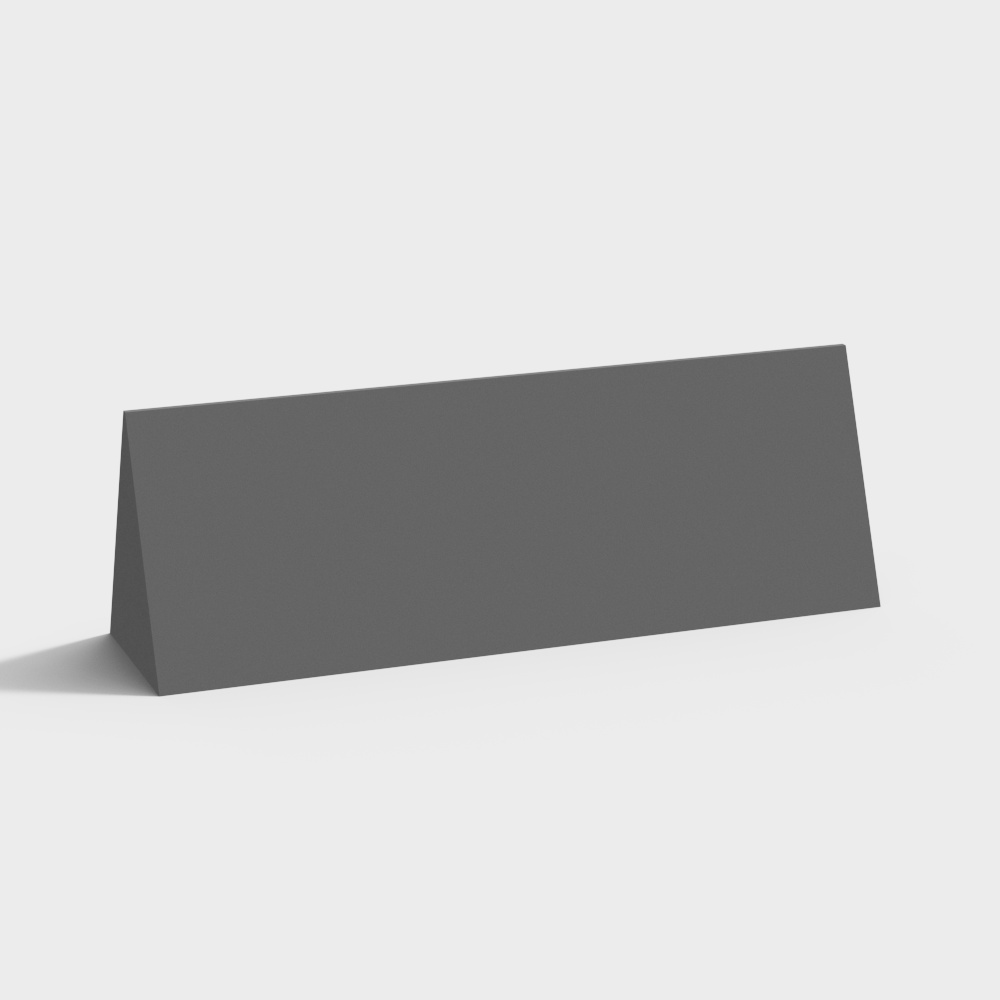 Inclined Triangle Panel 3D model