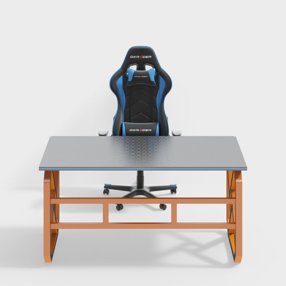 Internet cafe table and chair combination