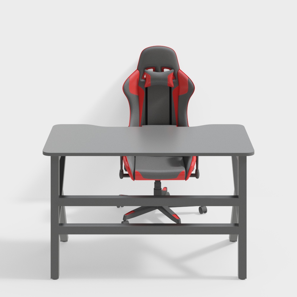 Internet cafe table and chair combination