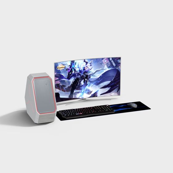 Gamer's Dream Setup 3D model for Creative Projects