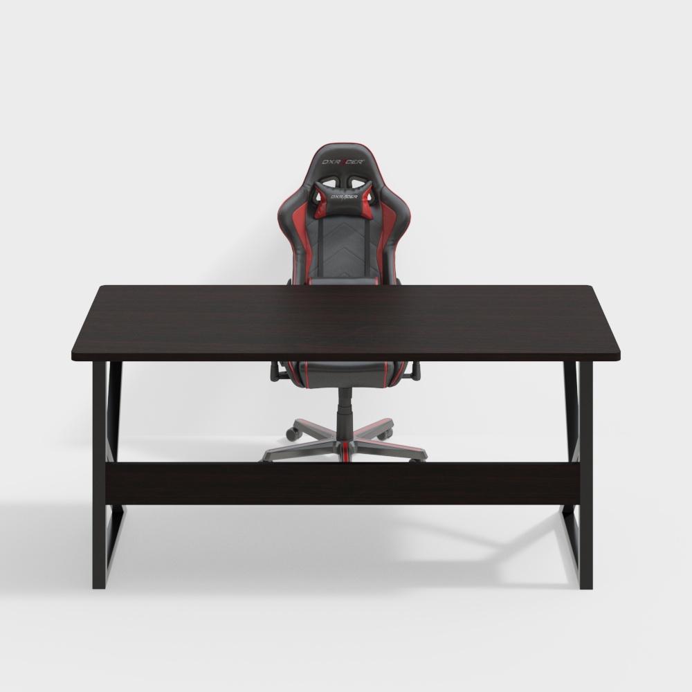 Internet cafe table and chair combination