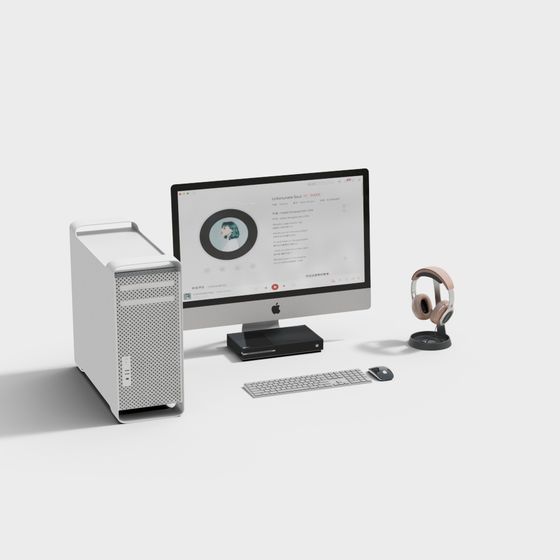 Chic 3D Model Computer Workstation for Creatives
