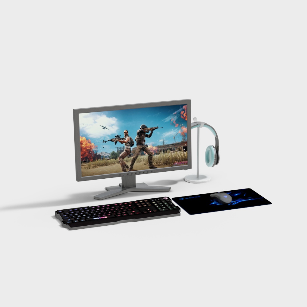 Internet cafe computer combination