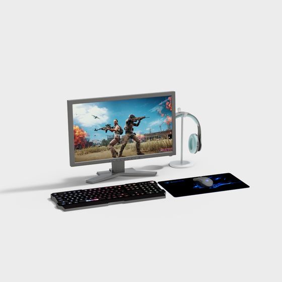 Battle Game Set 3D model for Creative Projects