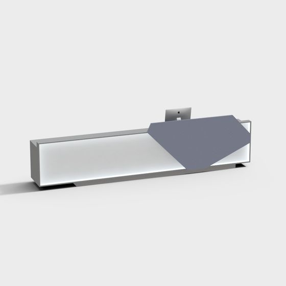 Stylish Reception Desk 3D model