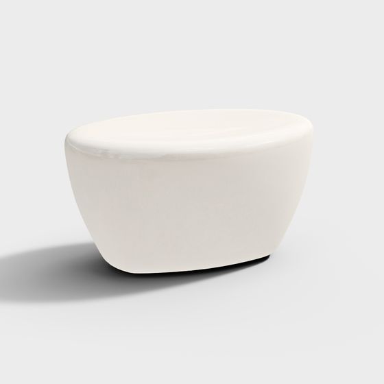 Streamlined Round Table 3D model