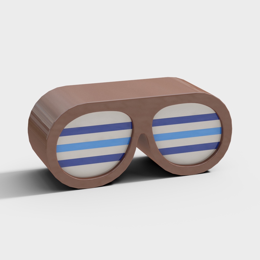 Retro Style Sunglasses 3D model