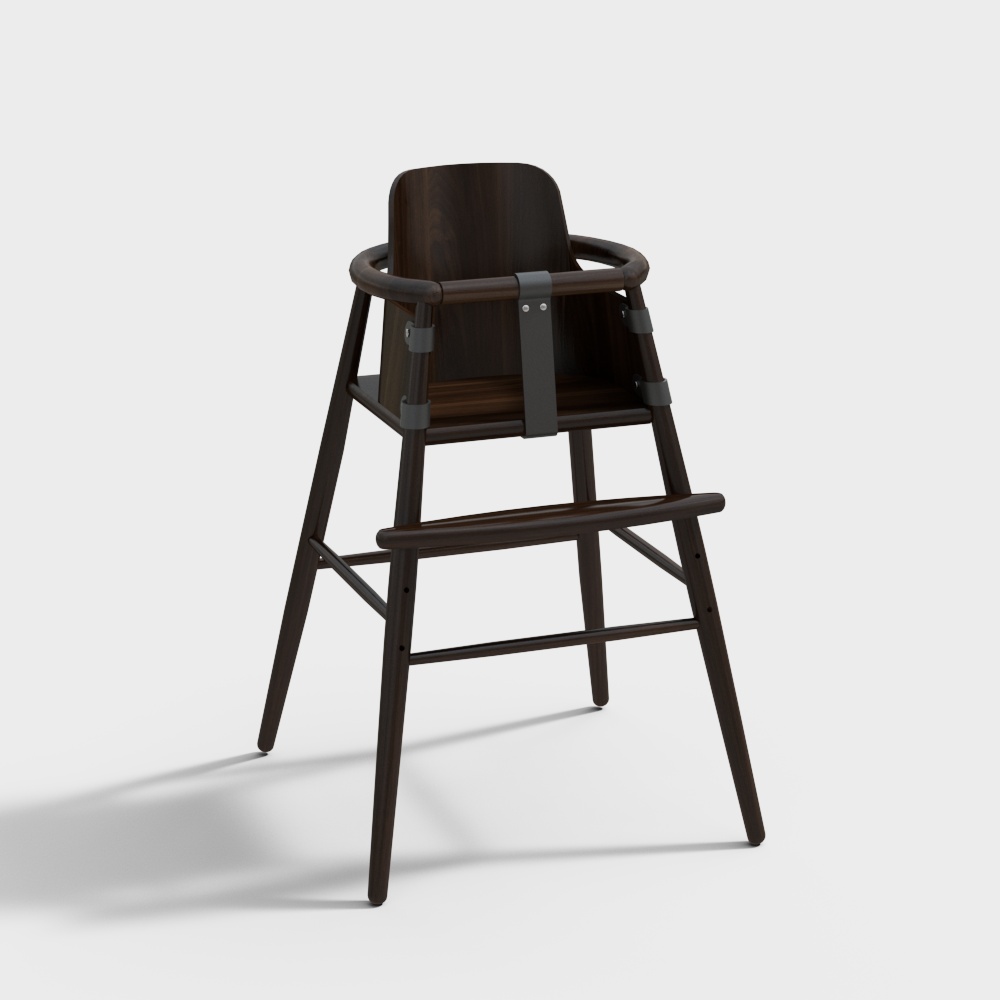 solid wood baby dining chair