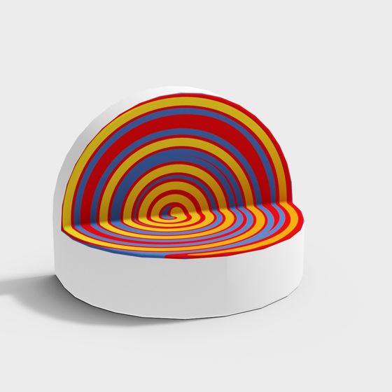 Colorful Rainbow Vortex 3D model