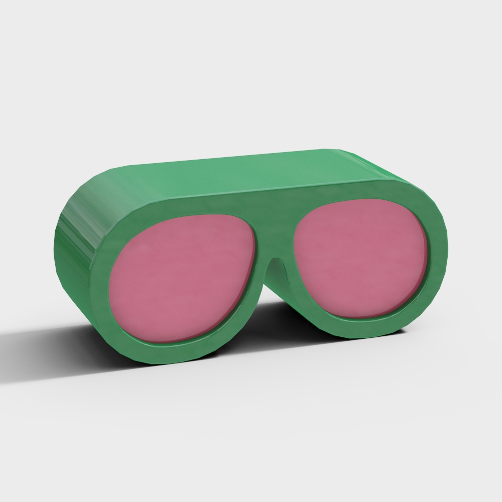 CyberGlimpse Futuristic 3D Glasses Model