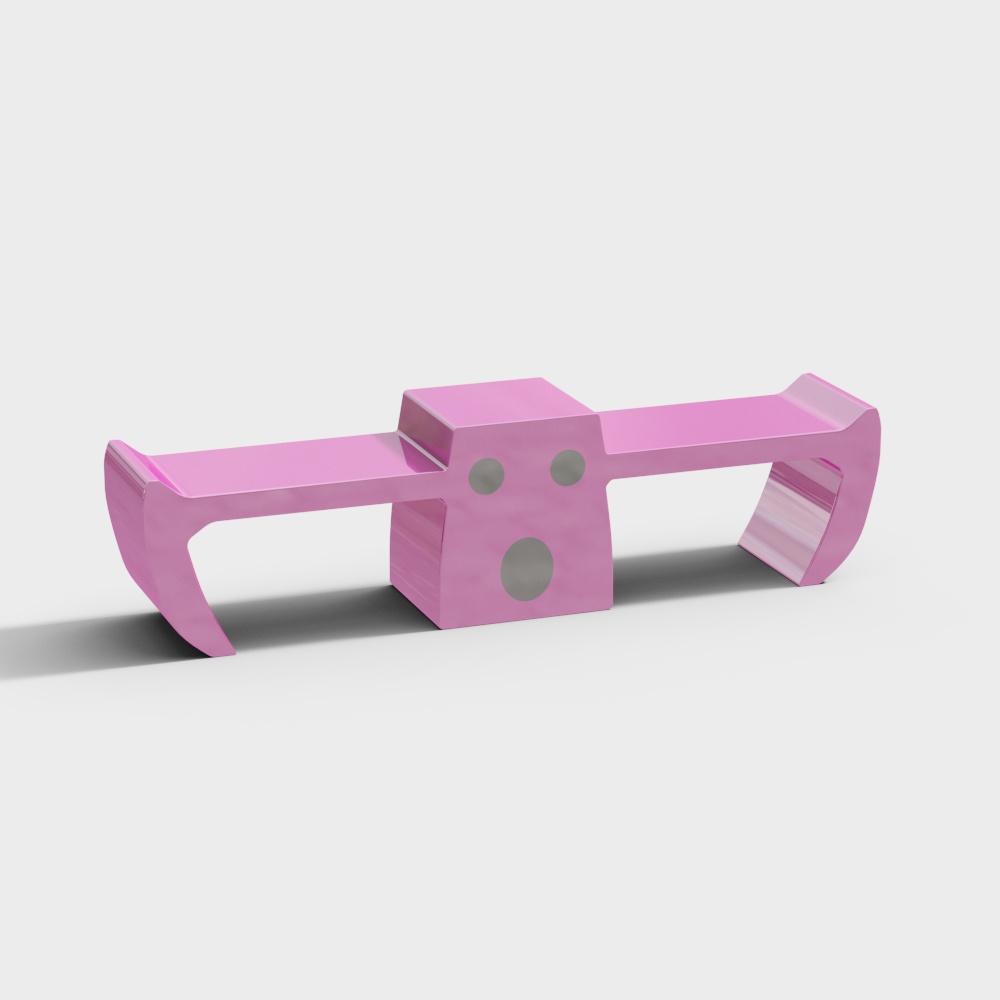 Banco de fibra de vidrio en el parque