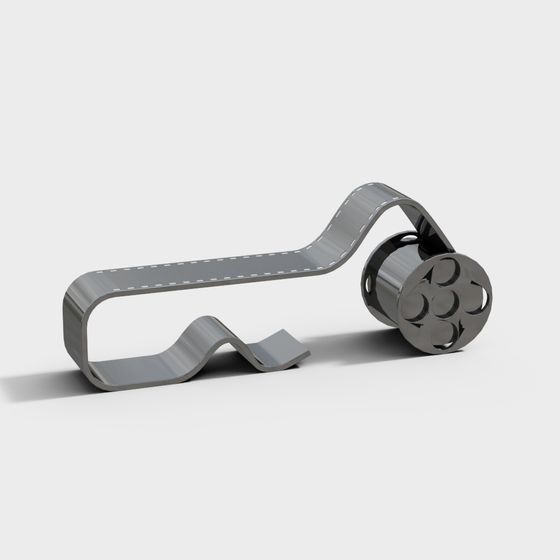 Stylish Scroll 3D model for Creative Projects