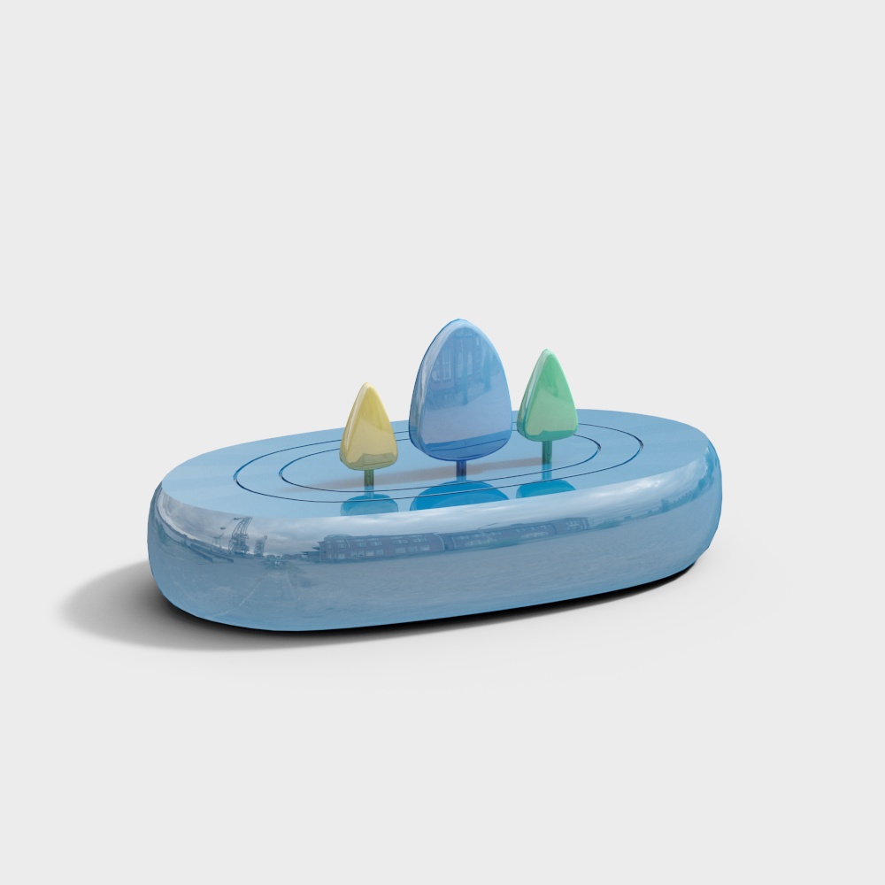 ที่นั่งสาธารณะแบบสร้างสรรค์ที่หลากสี