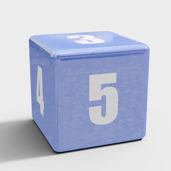 Colorful Dice 3D model