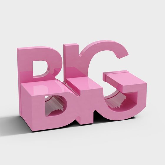 Ghế công cộng chữ cái bằng sợi thủy tinh