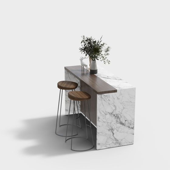 Urban Corner Bar Table 3D model