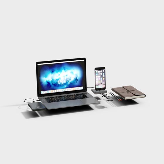 Modern Office Desk 3D model