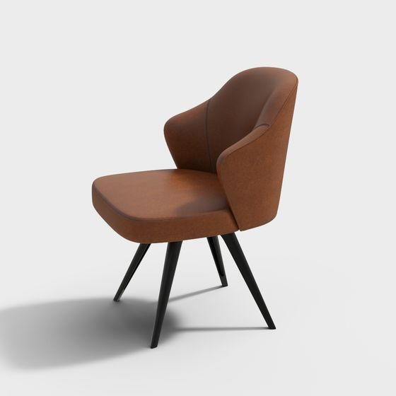 Elegant Retro Modern Chair 3D model