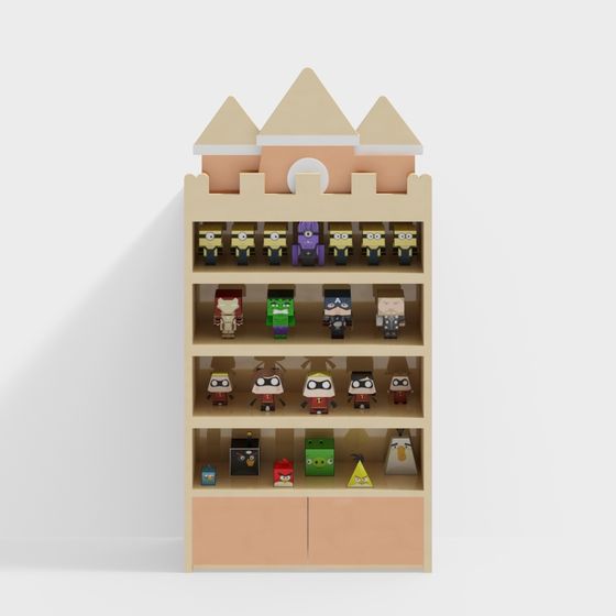 Miniature Castle Display 3D model