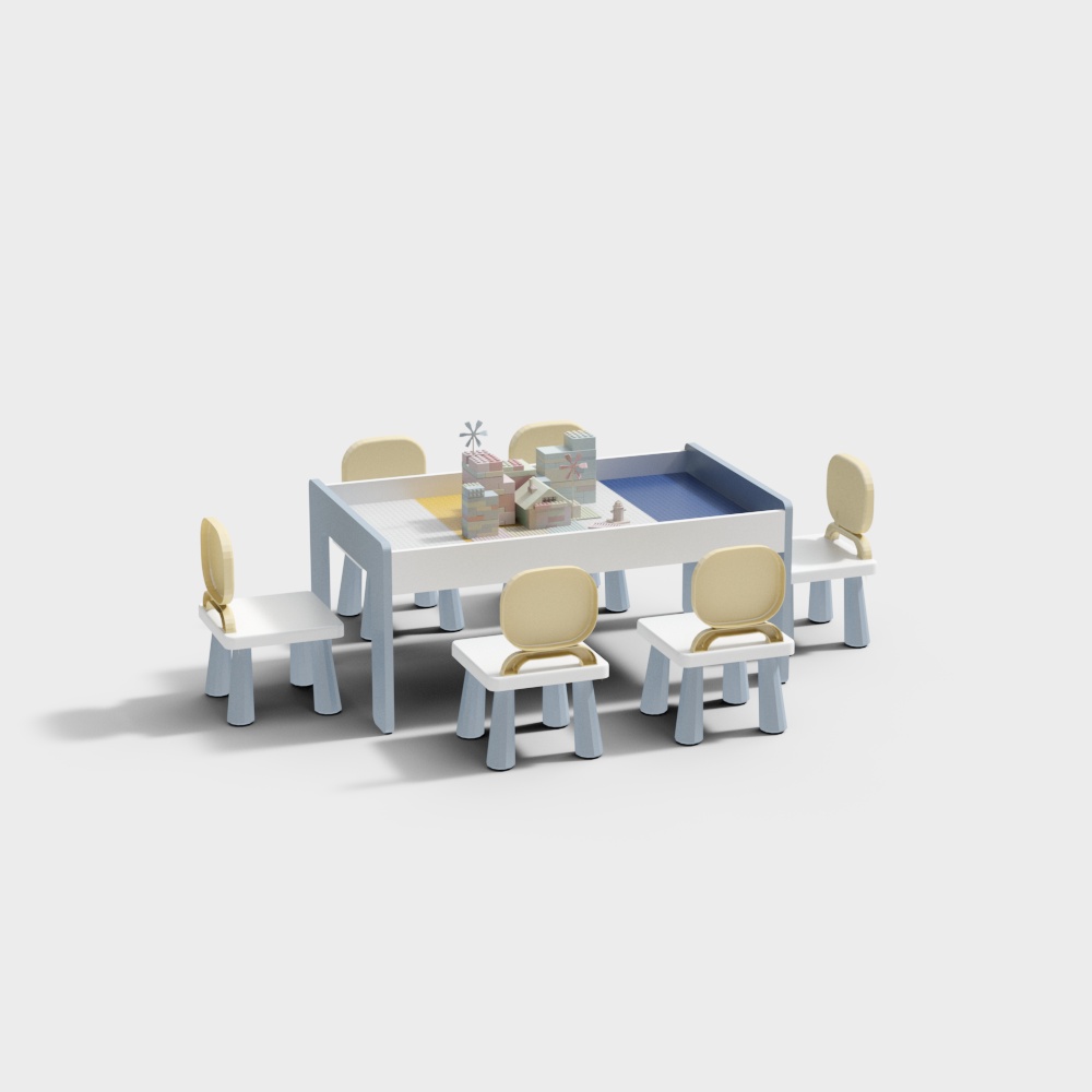 Combinaison de table et de chaises pour enfants de jardin d'enfants