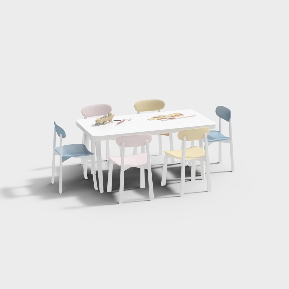 Kindergarten children's table and chair combination