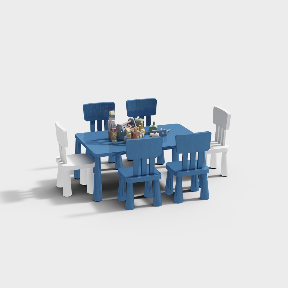 Kindergarten children's table and chair combination