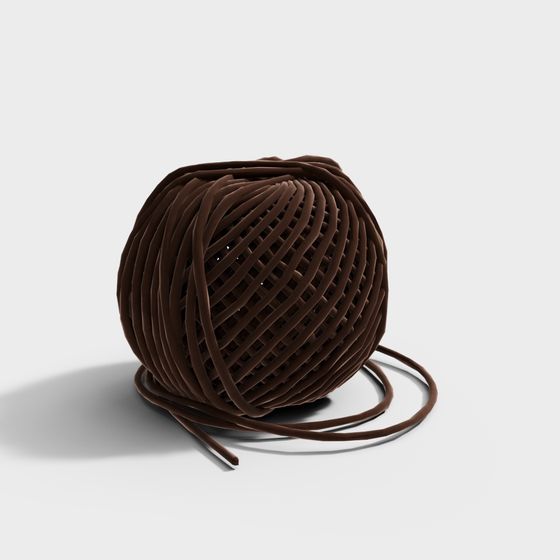 Woven Sphere Low-Poly 3D Model