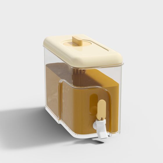 Transparent Storage Jar 3D model