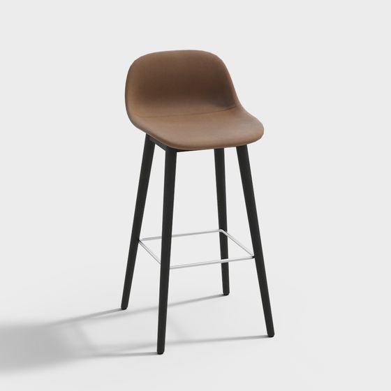 Urban Bar Stool 3D model for Modern Spaces
