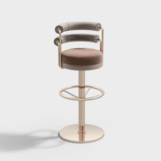 Elegant Bar Stool 3D Model Design