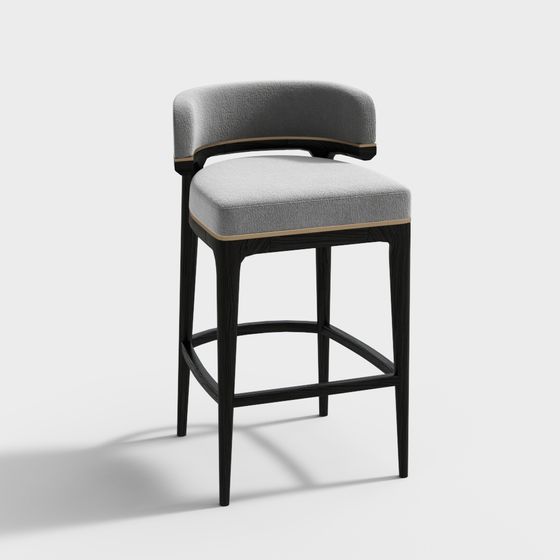 Stylish Urban Bar Stool 3D model for Modern Spaces