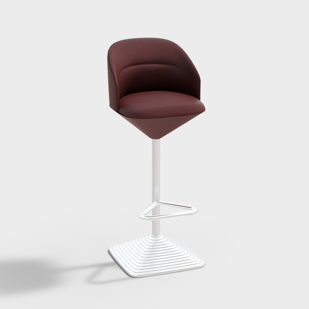 Stylish 3D Bar Stool Model for Modern Spaces