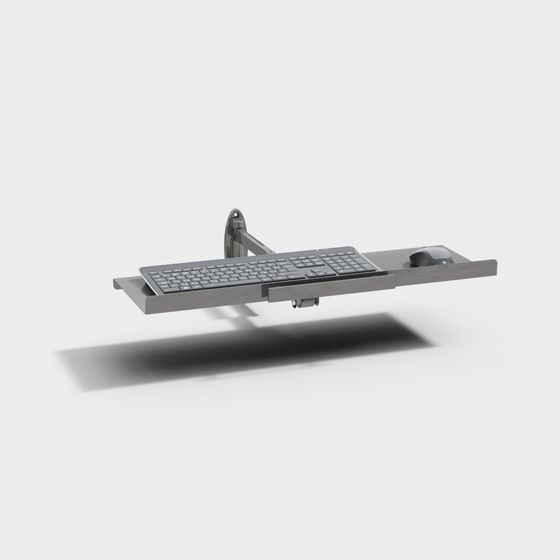 Stylish Low-Poly Keyboard Stand 3D model