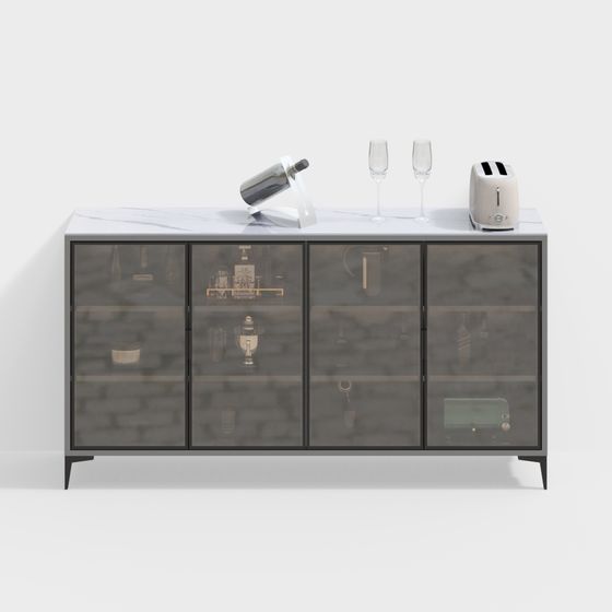 Urban Living Room Sideboard 3D model