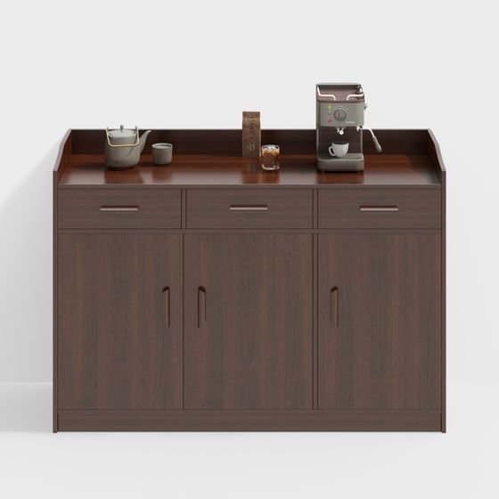 Coffee Corner Cabinet 3D model